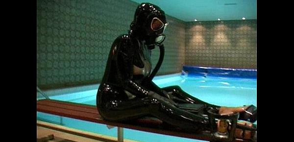  Gas Mask Breathplay by the Pool